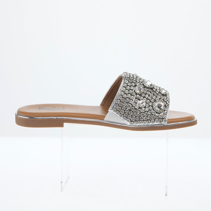 Corkys Footwear Women's Gimme Kiss Silver Sandal