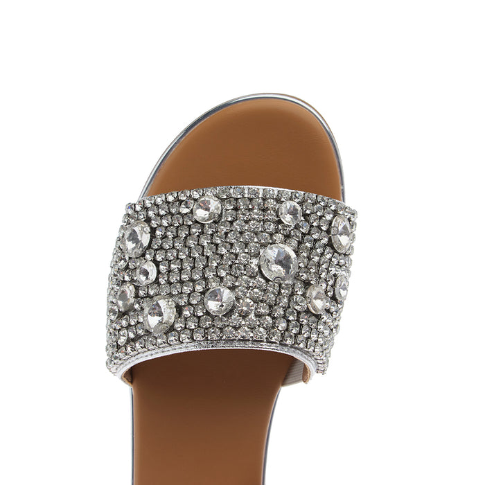 Corkys Footwear Women's Gimme Kiss Silver Sandal