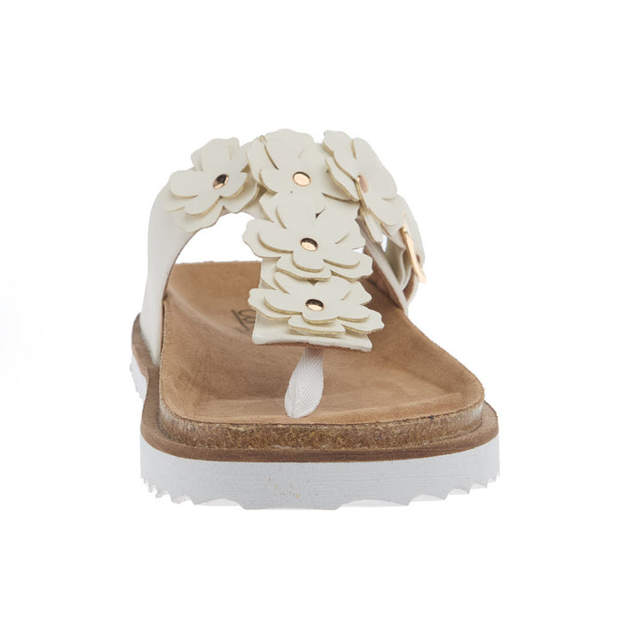 Corkys Footwear Women's Bless Her Heart White Floral Sandal