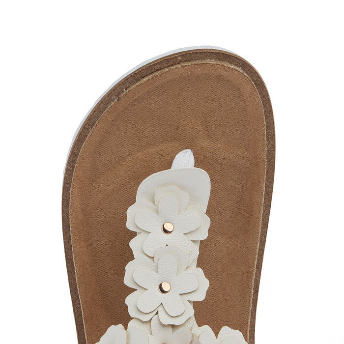 Corkys Footwear Women's Bless Her Heart White Floral Sandal