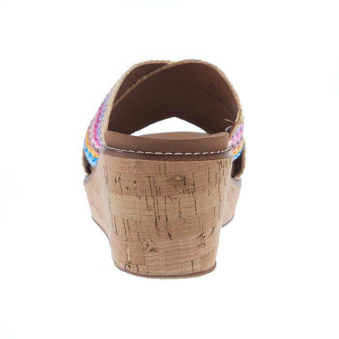 Corkys Footwear Women's Peace Out Multi Color Wedge Casual