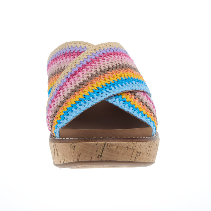 Corkys Footwear Women's Peace Out Multi Color Wedge Casual
