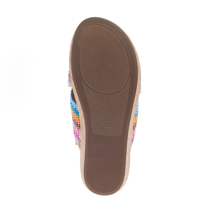 Corkys Footwear Women's Peace Out Multi Color Wedge Casual