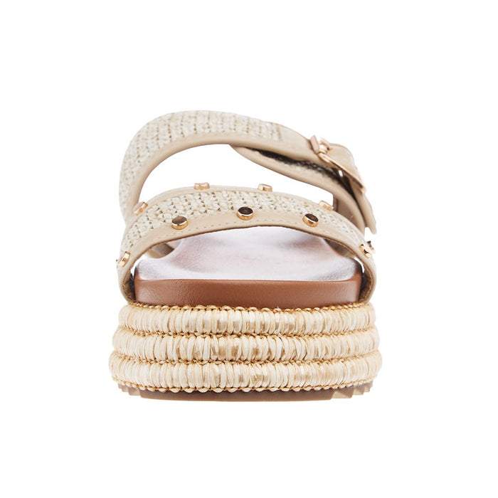 Corkys Footwear Womens Natural Raffia Flat Sandals
