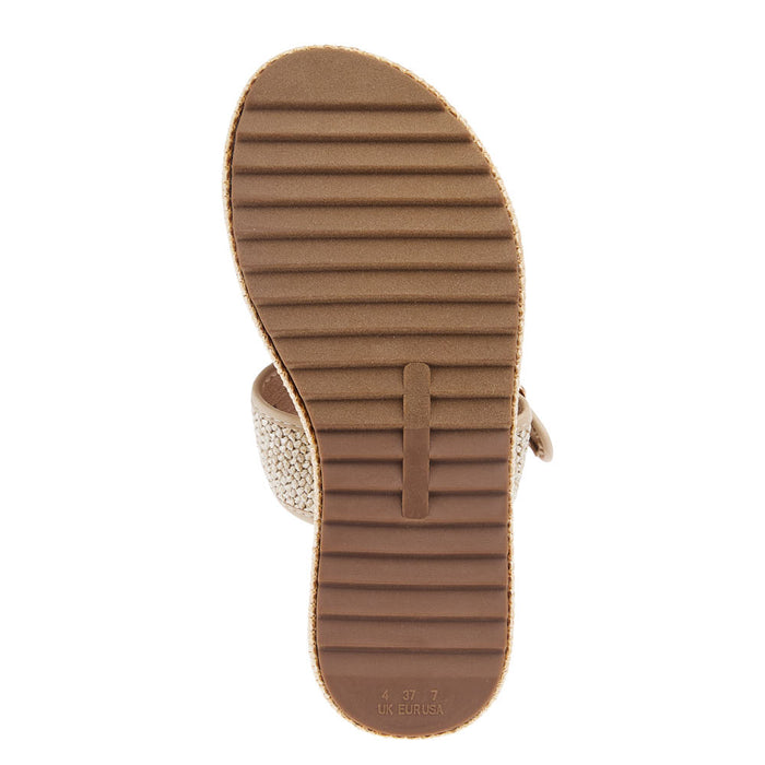 Corkys Footwear Womens Natural Raffia Flat Sandals