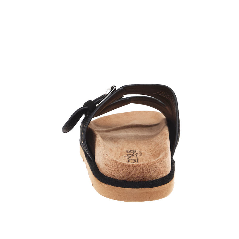 Corkys Footwear Women`s Smitten Black Faux Suede Sandal
