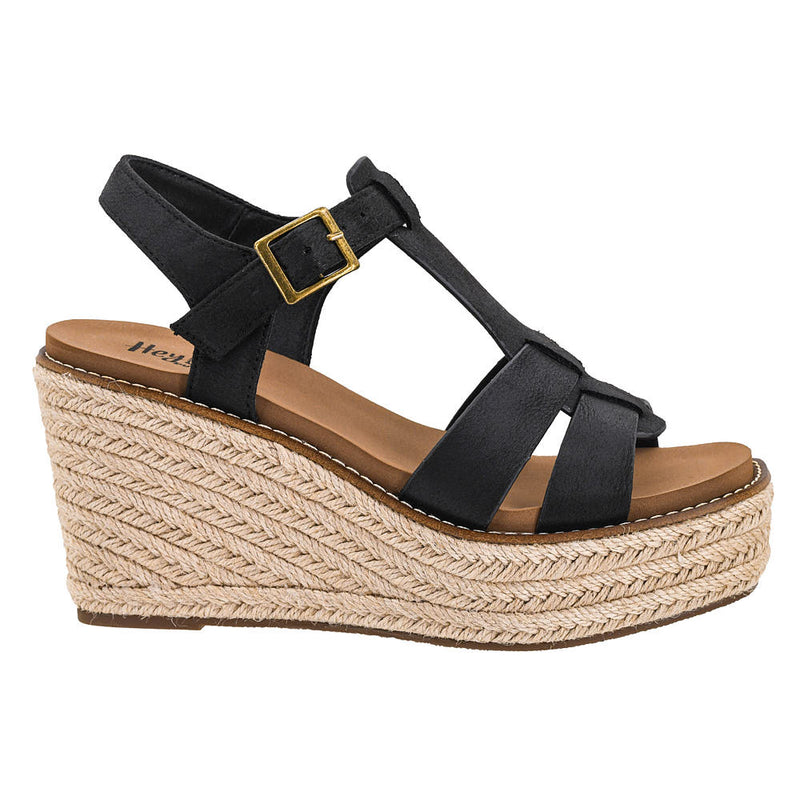 Corkys Footwear Women's Something's Fishy Black Wedge Sandal