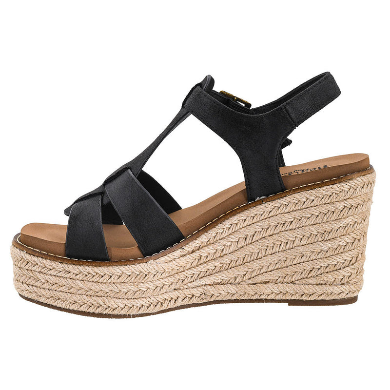 Corkys Footwear Women's Something's Fishy Black Wedge Sandal