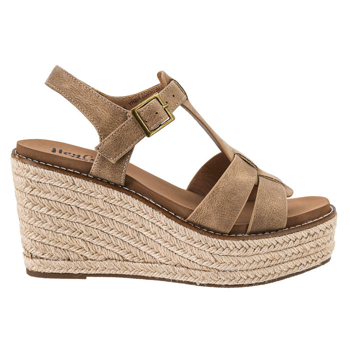 Corkys Footwear Women's Something's Fishy Taupe Wedge Sandal