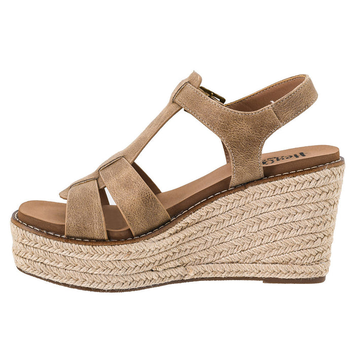 Corkys Footwear Women's Something's Fishy Taupe Wedge Sandal