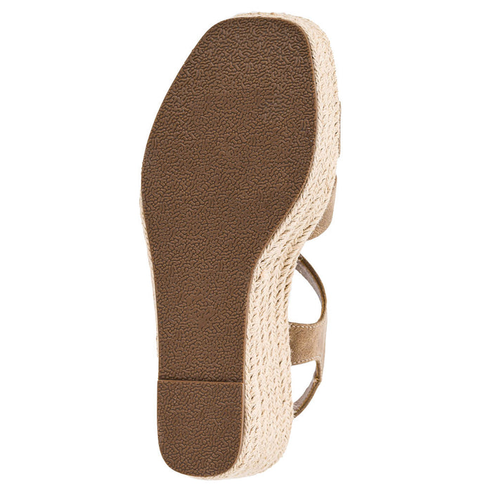 Corkys Footwear Women's Something's Fishy Taupe Wedge Sandal