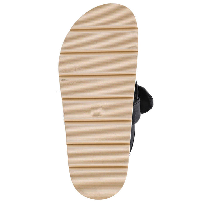 Corkys Footwear Women's Black Never Settle Flat Sandal