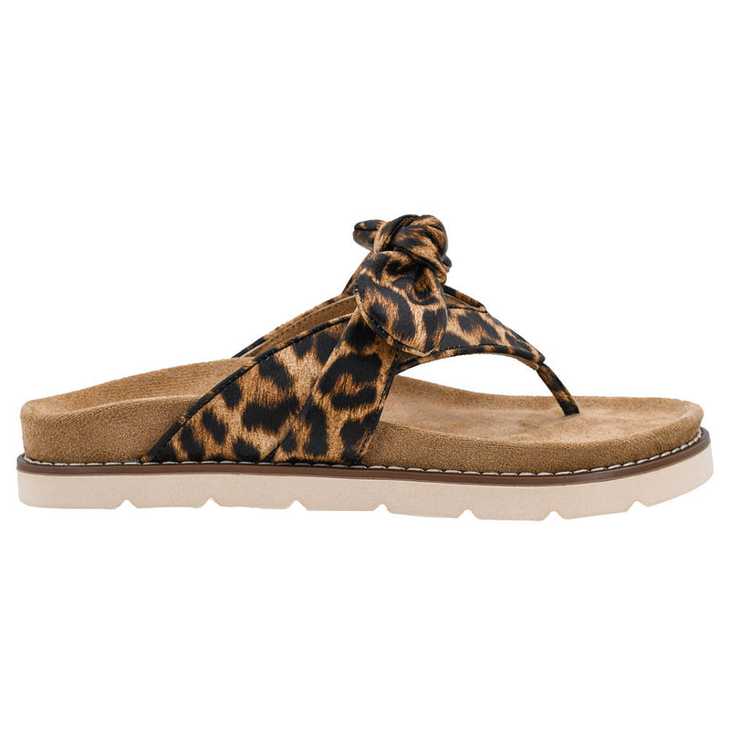 Corkys Footwear Women's Leopard Never Settle Flat Sandal