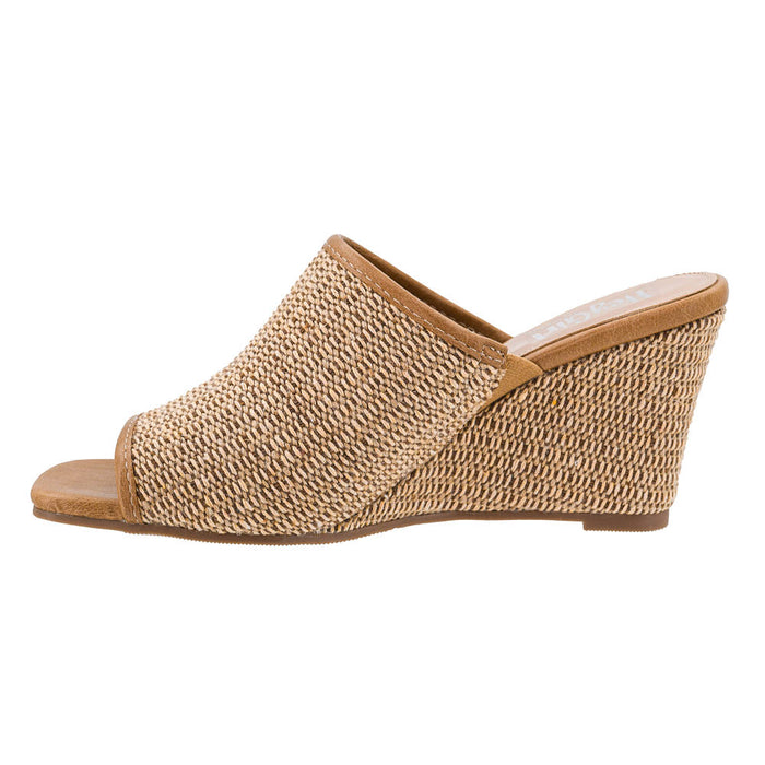 Corkys Footwear Women's Raffia Kiss Me Wedge Sandal