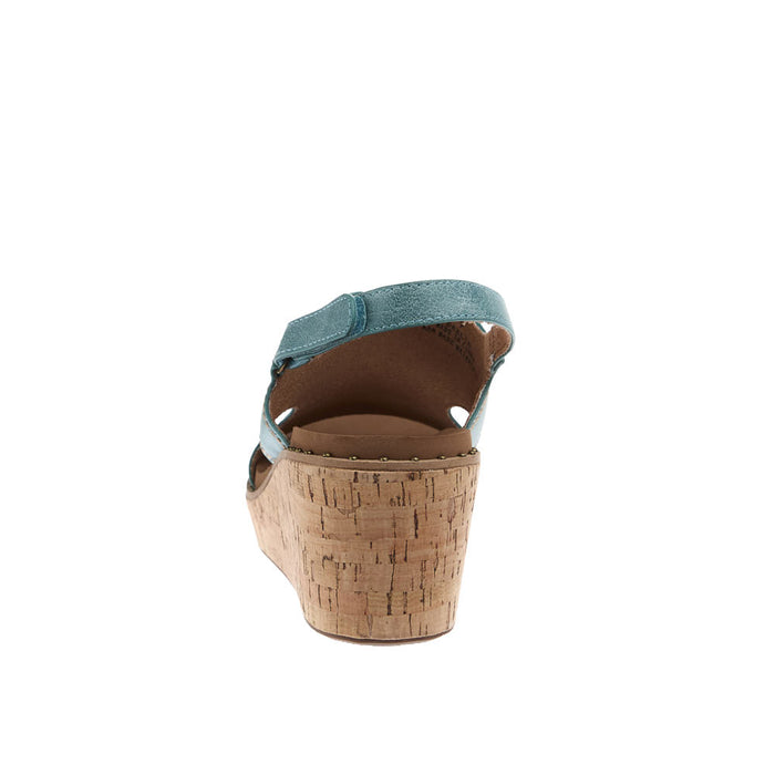 Corkys Footwear Women's Turquoise Darlin Wedge Sandal
