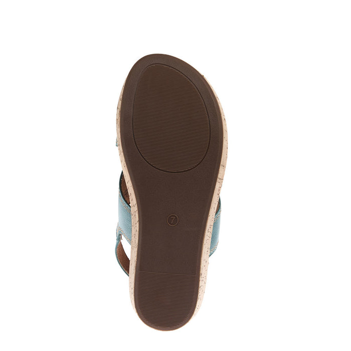 Corkys Footwear Women's Turquoise Darlin Wedge Sandal