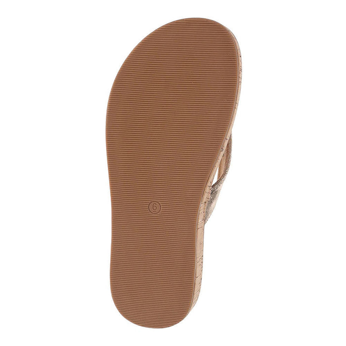 Corkys Footwear Women's Gold Off The Deep End Wedge Sandal