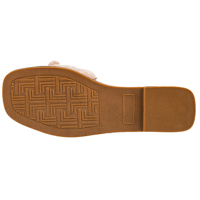Corkys Footwear Women's Sand Faux Suede Clam Bake Sandal
