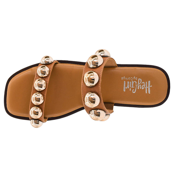 Corkys Footwear Women's Cognac Flat Sandal