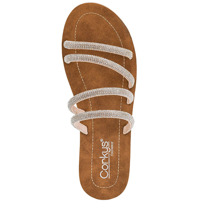 Corkys Footwear Women's Rhinestone Beaded Sandal