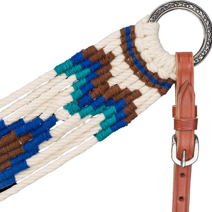 Tough 1 Cream Brown Royal Blue Turquoise Wool Breast Collar