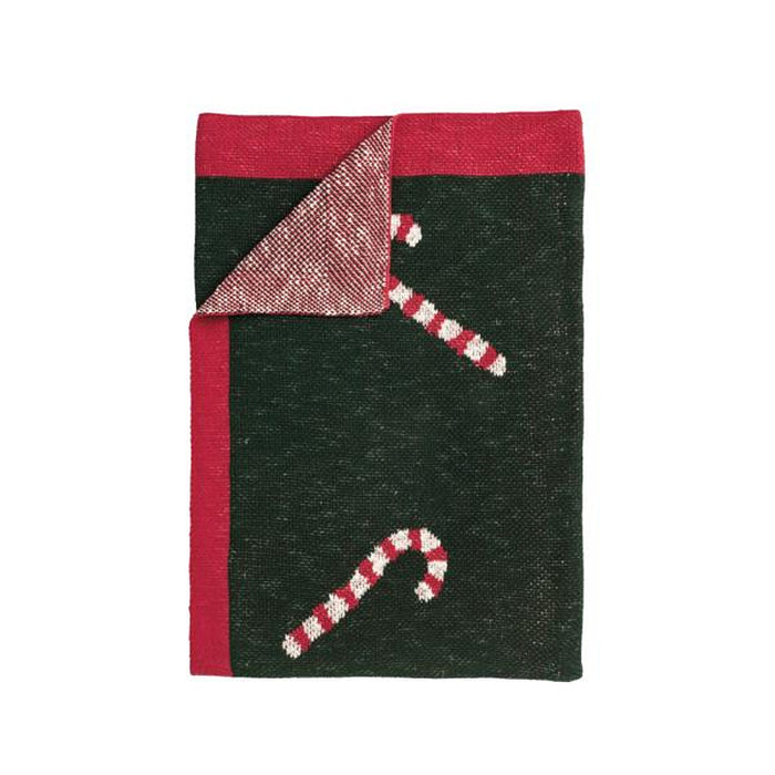 Mud Pie Candy Cane Throw Blanket