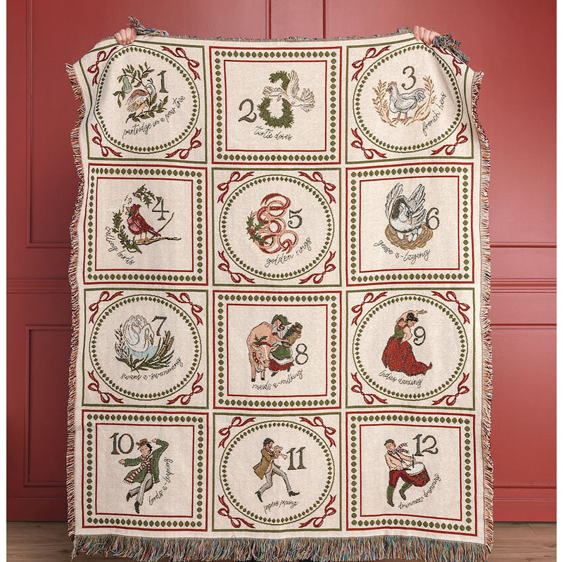 Mud Pie 12 Days Of Christmas Blanket