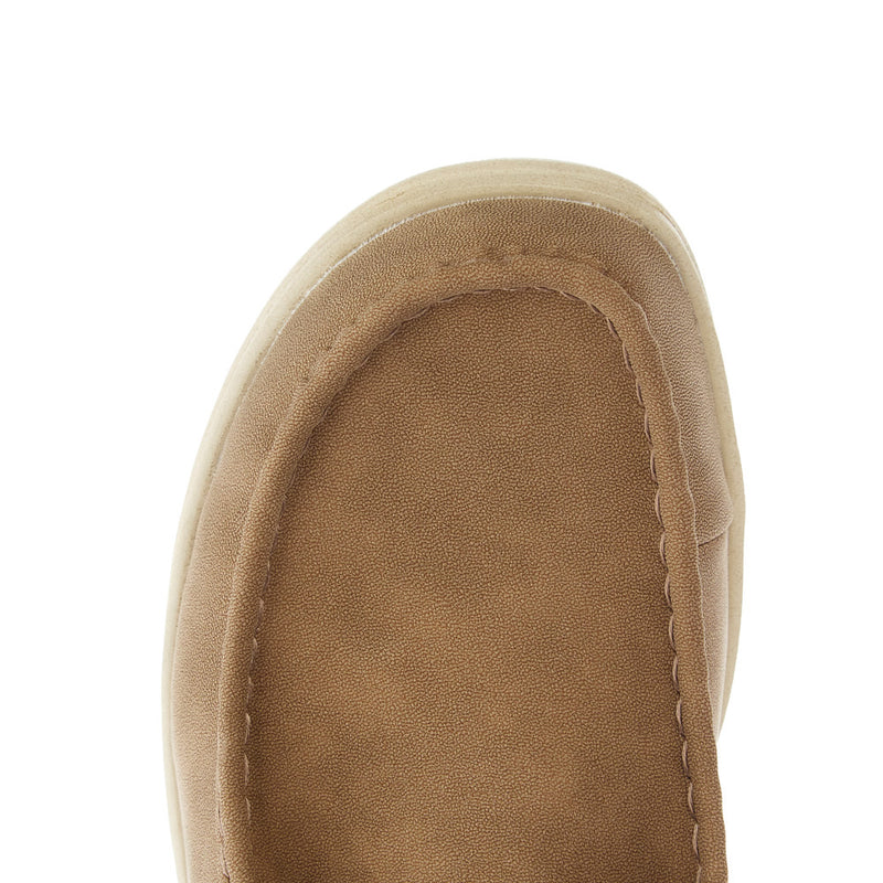 Hey Dude Men's Paul Wide Leather Nut Casual