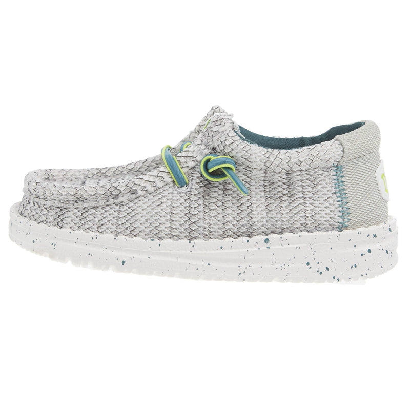 Hey Dude Wally Toddler Heathered Mesh White