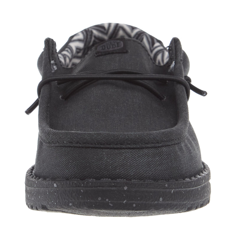 Hey Dude Wally Youth Canvas Black On Black