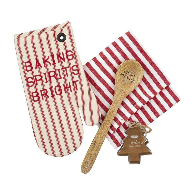 Mud Pie Baking Oven Mitt Towel Set