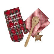 Mud Pie Dashing Oven Mitt Towel Set