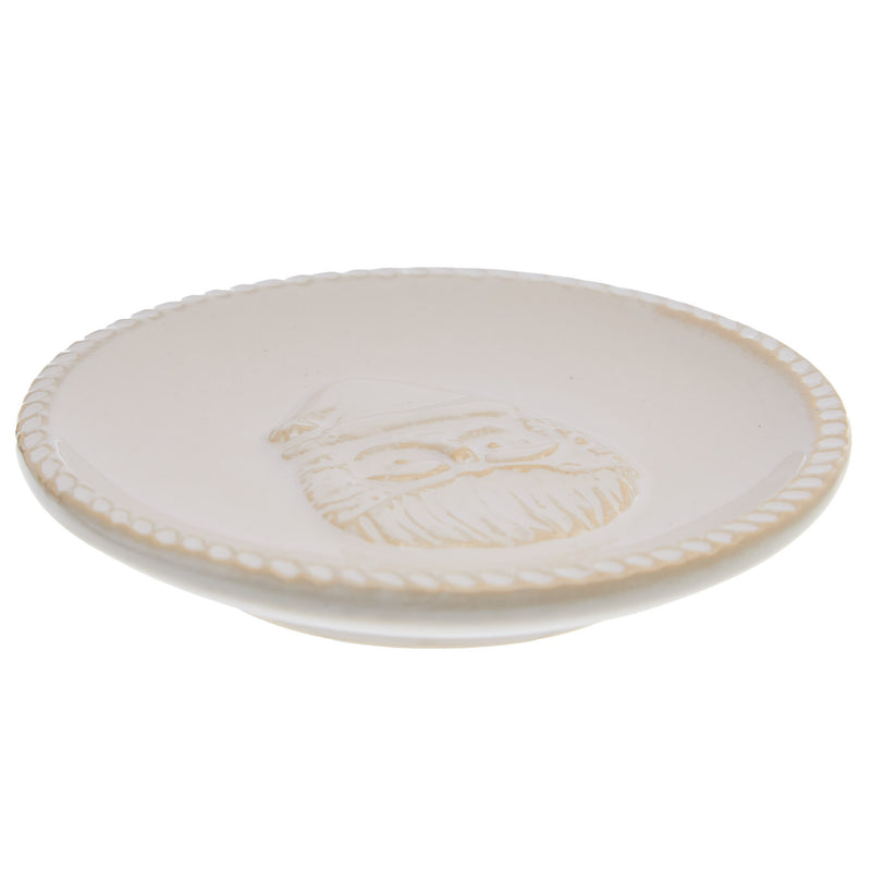 Mud Pie Santa Tidbit Plate