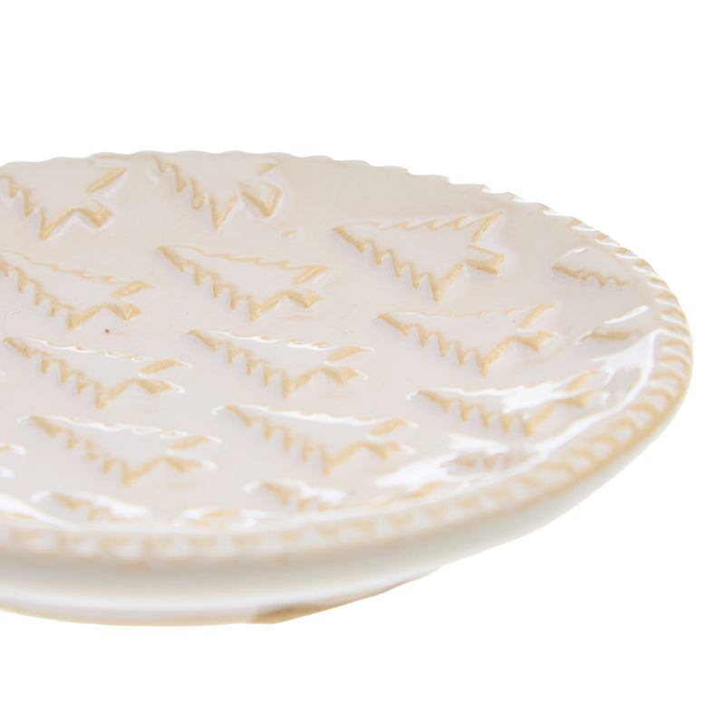 Mud Pie Christmas Tree Tidbit Plate