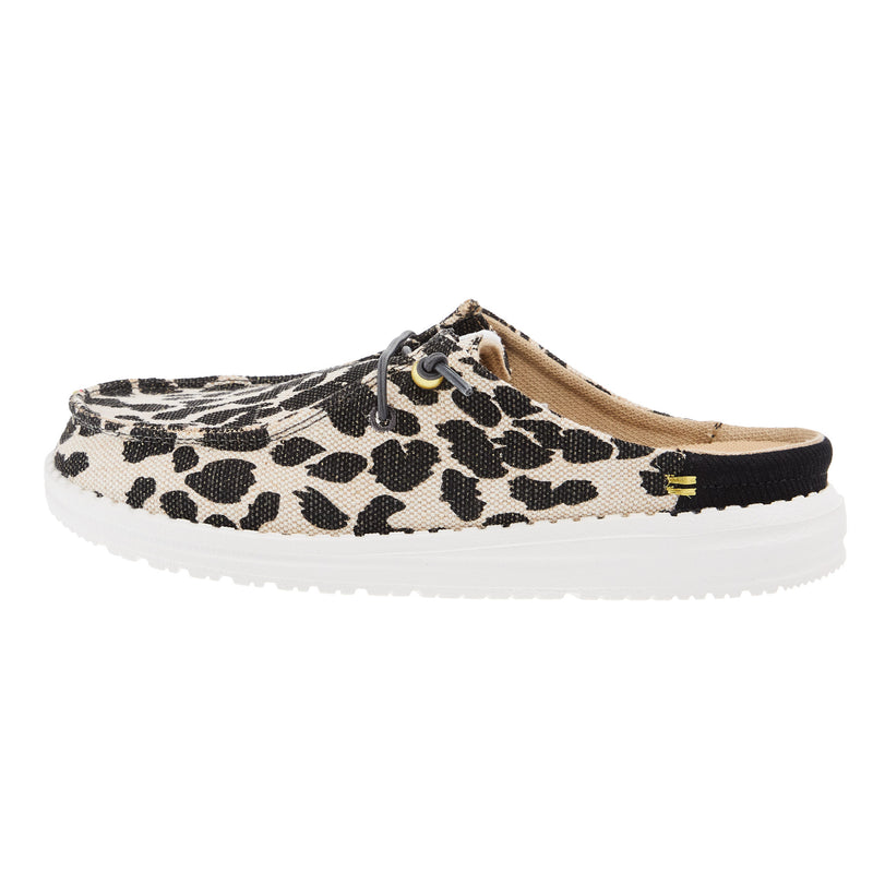 Hey Dude Womens Wendy Classic Leopard Slip On Shoe