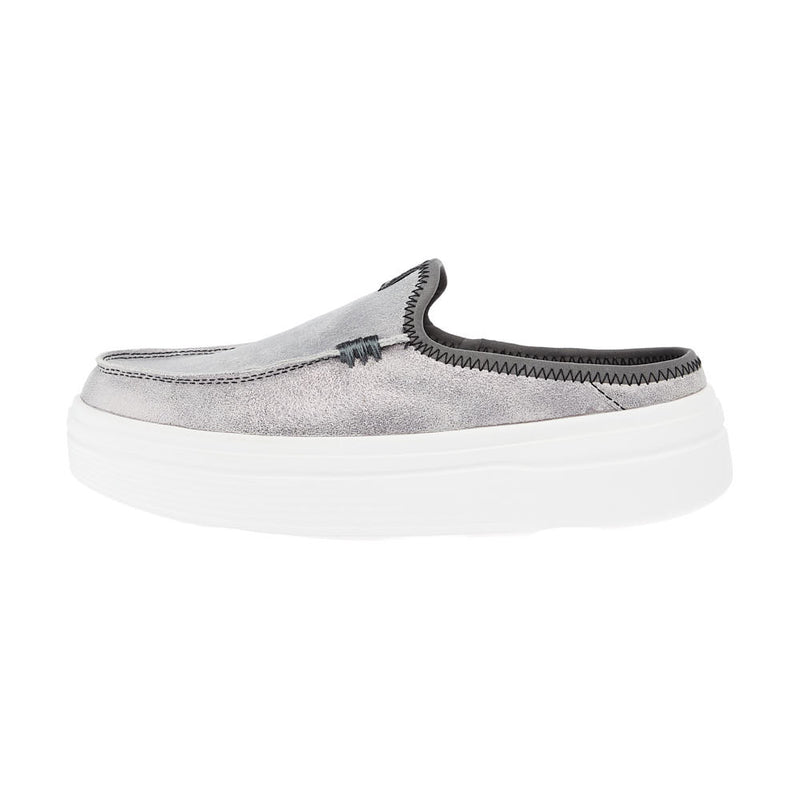 Hey Dude Women`s Austin Lift Classic Metallic Charcoal Shoes