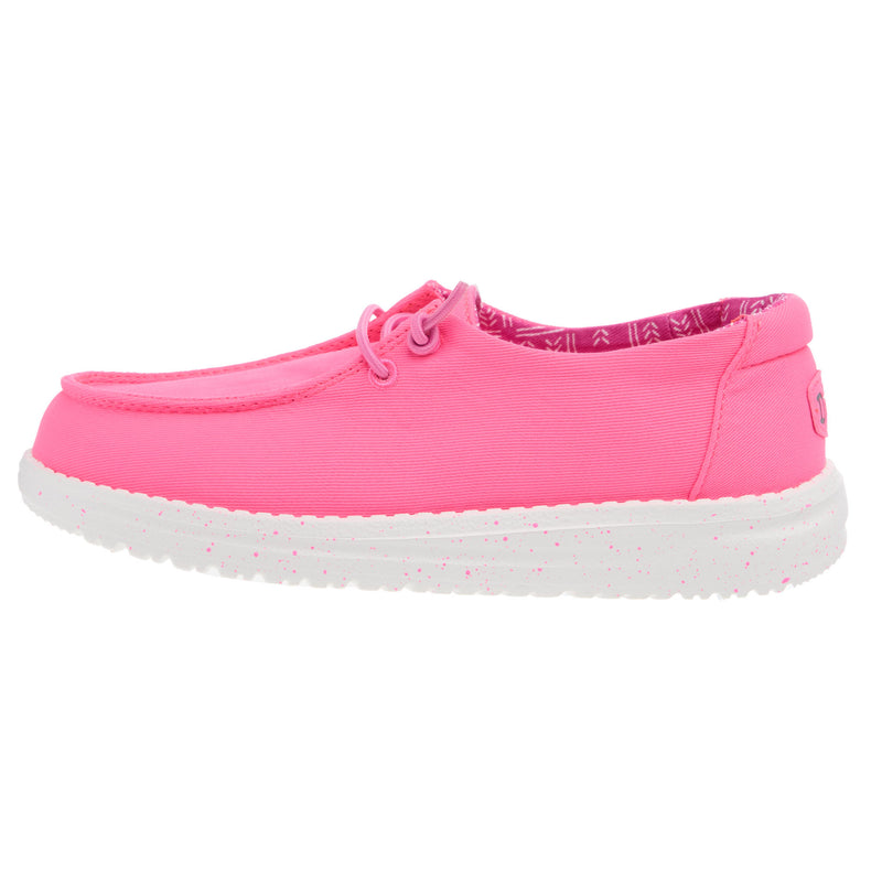 Hey Dude Youth Wendy Pink Canvas