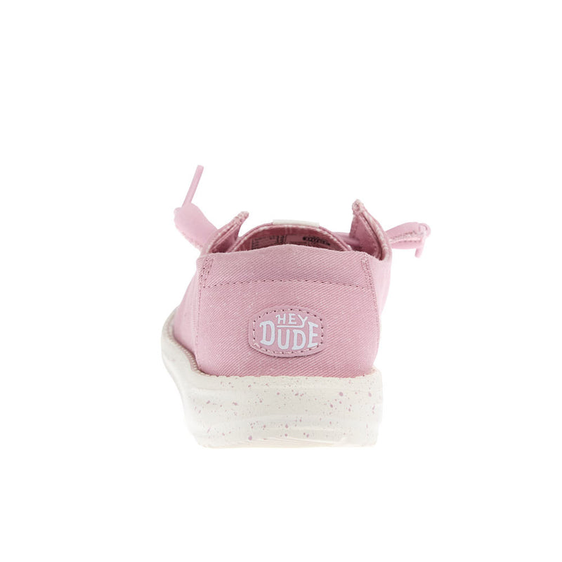 Hey Dude Kid's Wendy Strech Canvas Cameo Pink Casual Shoe