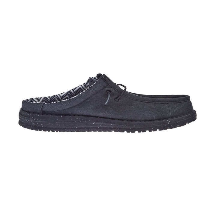 Hey Dude Men's Wally Slip On Black Casual Shoe