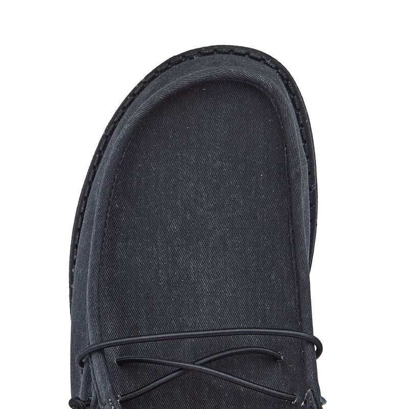 Hey Dude Men's Wally Slip On Black Casual Shoe
