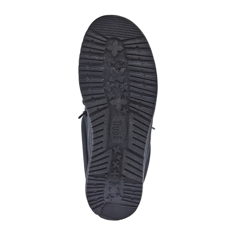 Hey Dude Men's Wally Slip On Black Casual Shoe