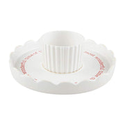 Mud Pie Jack O Lantern Pedestal/Reindeer Chip Server