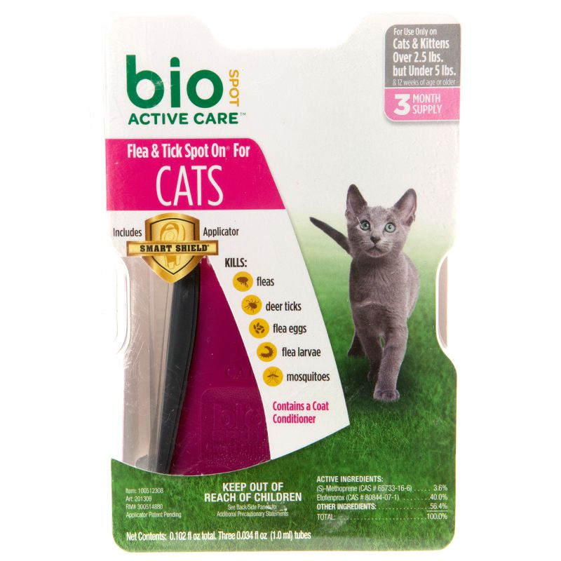 Bio Spot Active Care for Cats 2.5-5lbs
