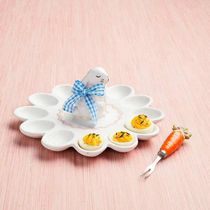 Mud Pie Bunny Deviled Egg Platter