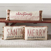 Mud Pie Merry Everything Webbing Pillow
