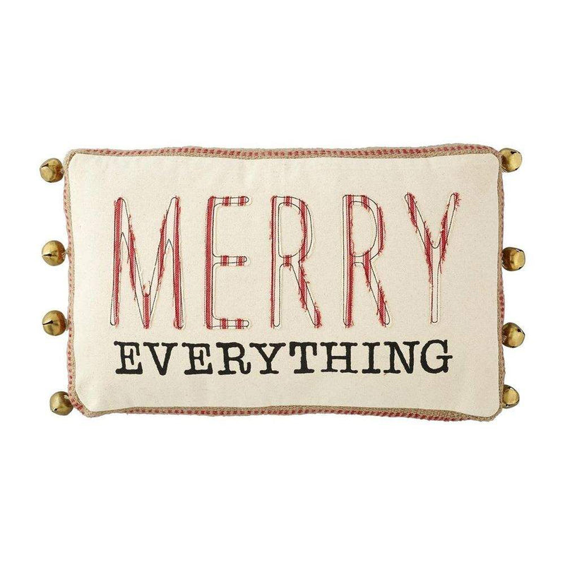 Mud Pie Merry Everything Webbing Pillow