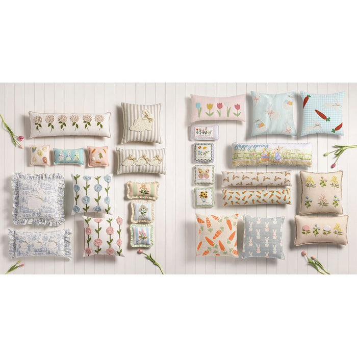 Mud Pie Pink Hydrangea Pillow