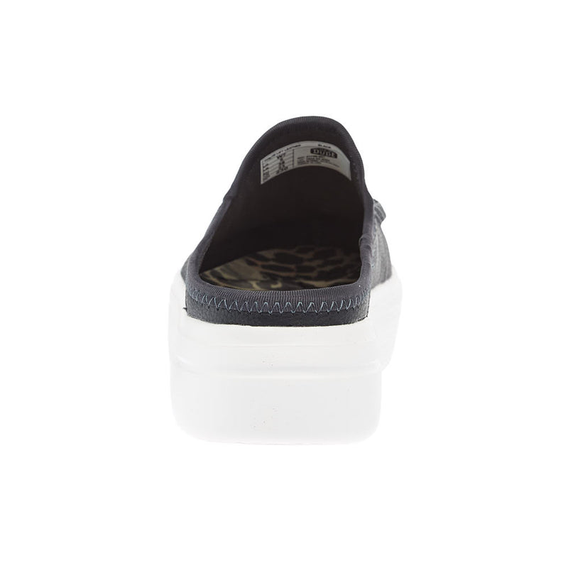Hey Dude Womens Austin Lift Black Leather Slip On