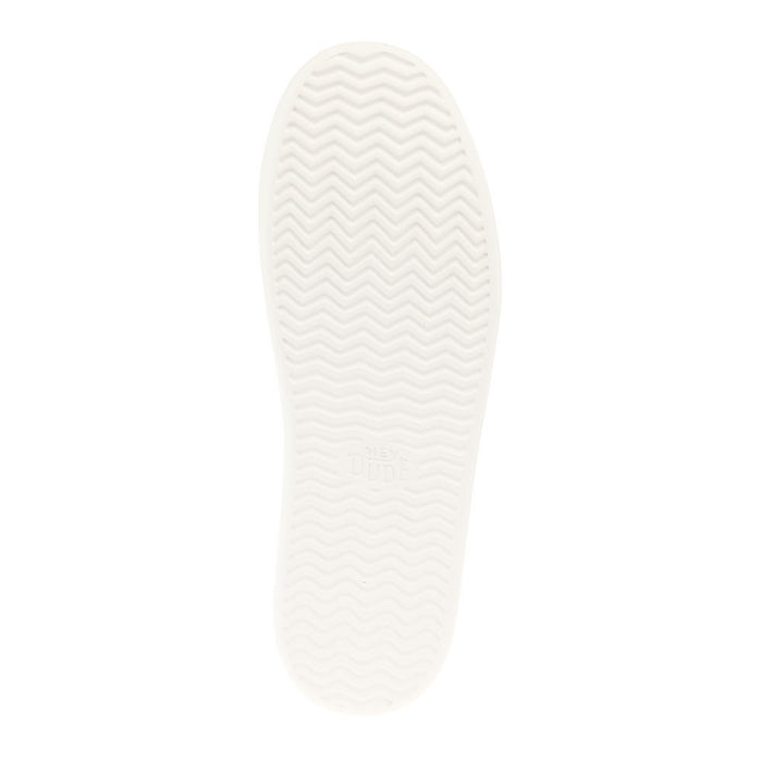Hey Dude Womens Austin Lift White Leather Slip On