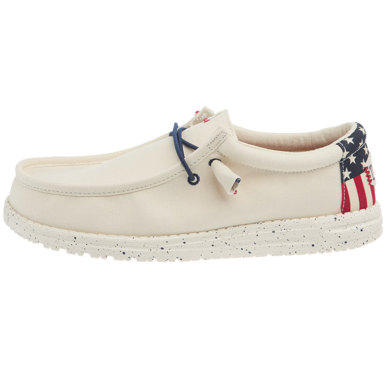 Hey Dude Men`s Wally Americana Wide Casual Shoe